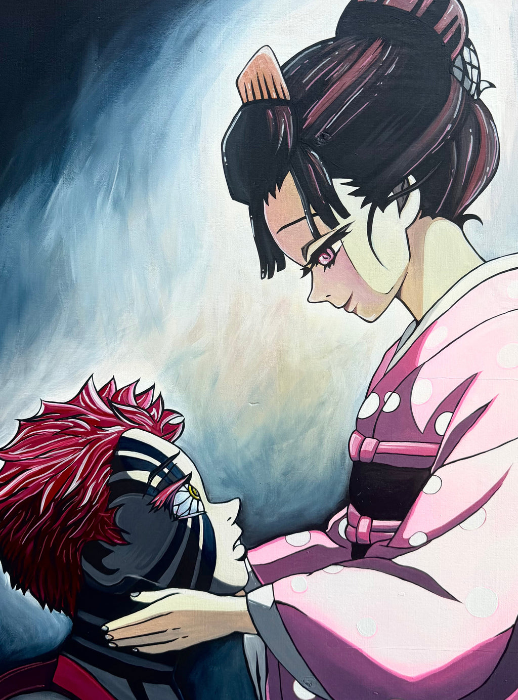 REDEMPTION- Akaza and Koyuki Demon Slayer Fan Art Print (8.5”x11”)