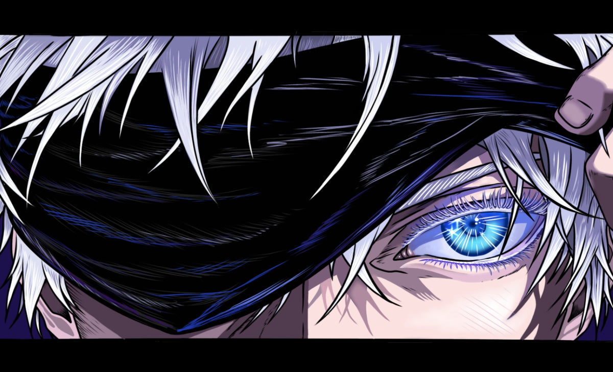 SIX EYES- Satoru Gojo Jujutsu Kaisen Fan Art Print- Light Version and Dark Version (8.5”x14”)