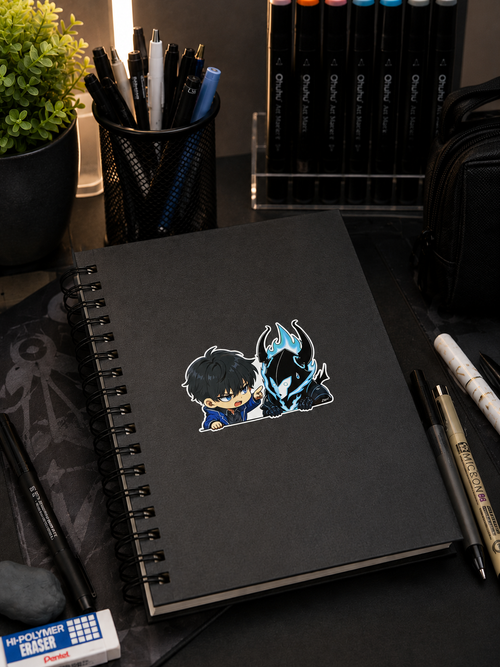BAD IRON- Jinwoo and Iron Inspired Peeker Sticker (5”)