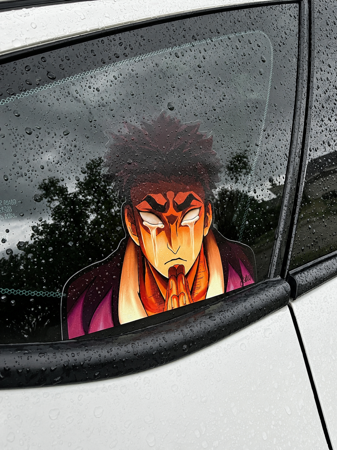 STONEHEART PRAYER- Gyomei Himejima Inspired Vinyl Peeker Sticker (5")