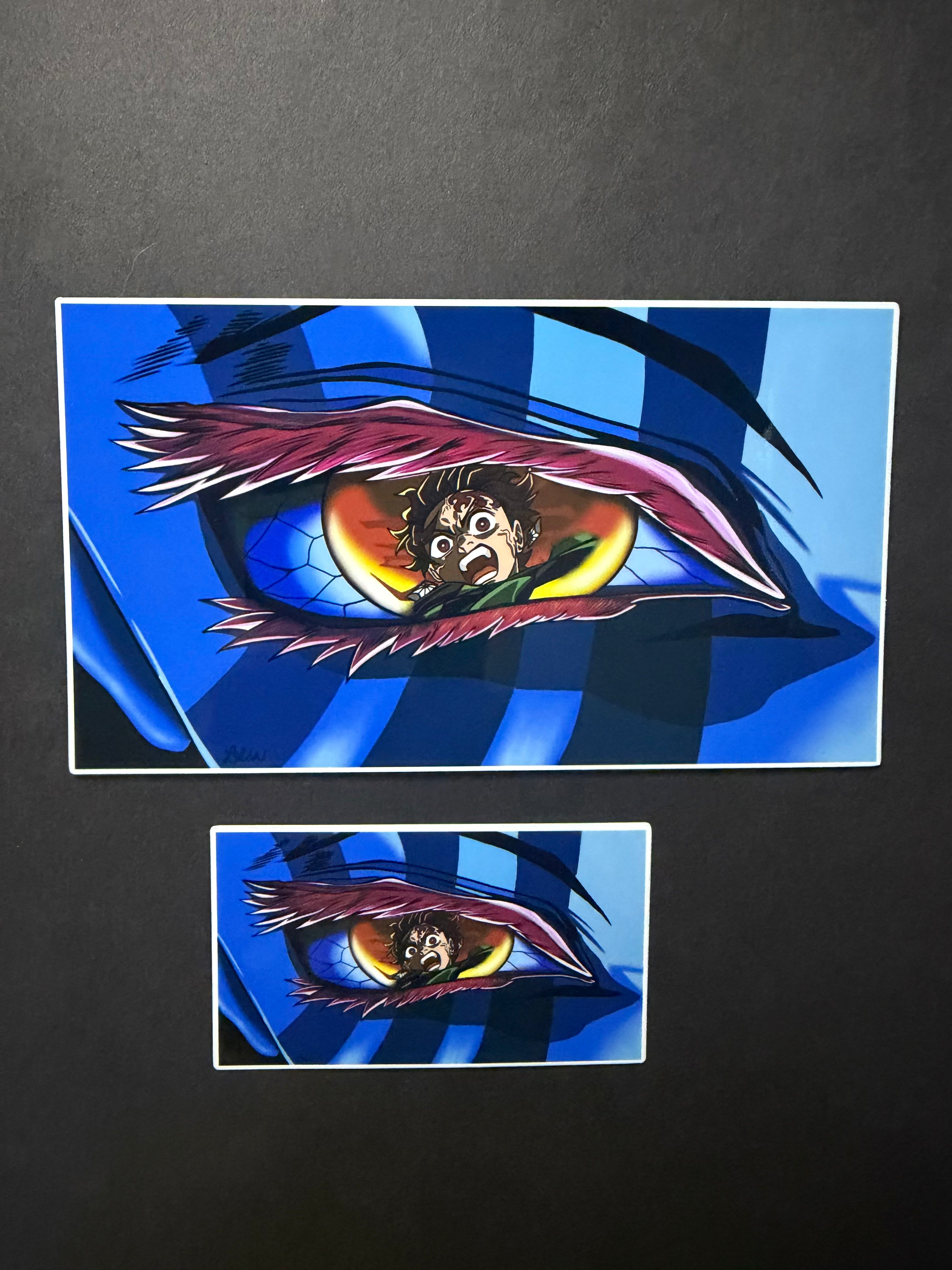 THE FINAL GAZE- Akaza and Tanjiro Inspired Vinyl Sticker