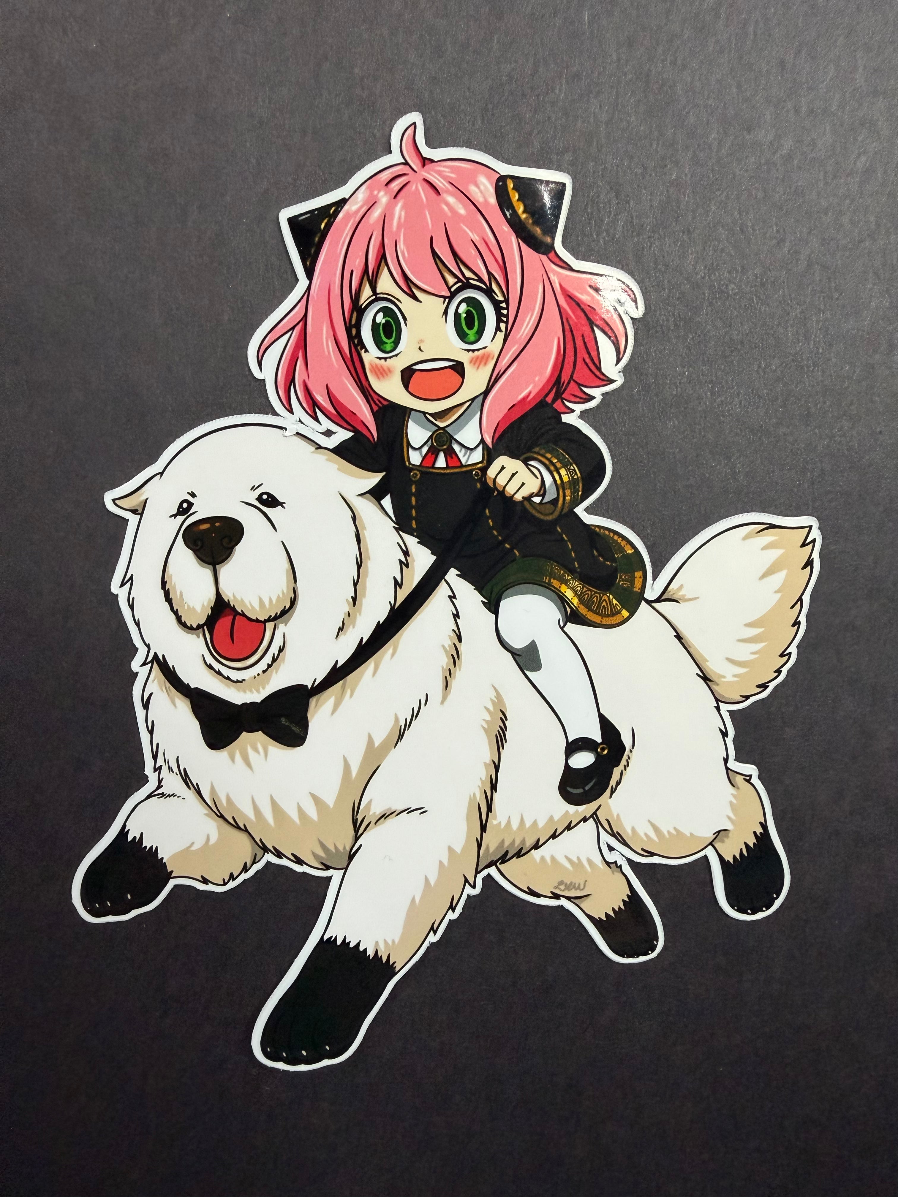 OPERATION: ZOOMIES!- Anya and Bond Inspired Vinyl Sticker