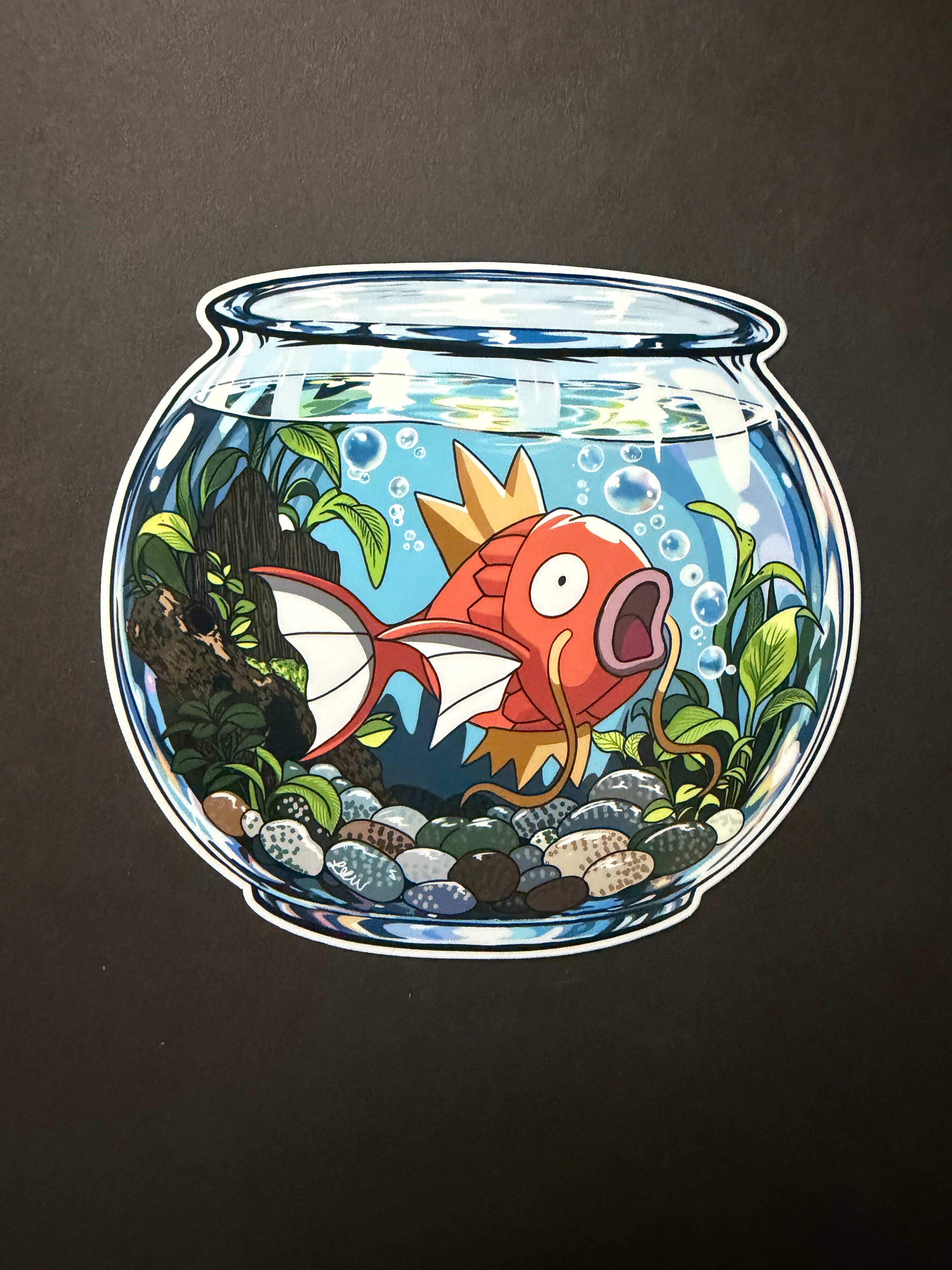 FISHBOWL- Magikarp Inspired Vinyl Sticker