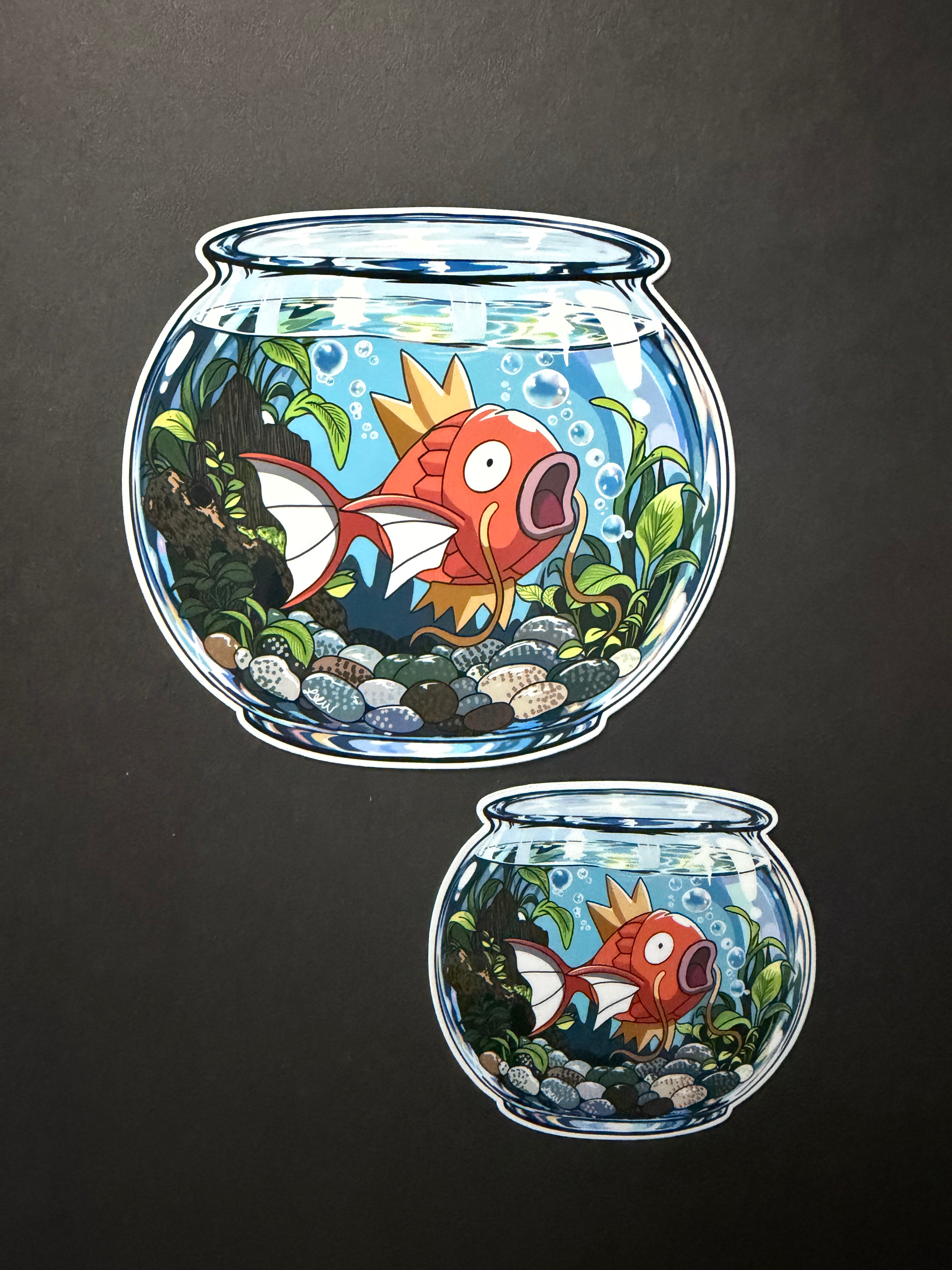 FISHBOWL- Magikarp Inspired Vinyl Sticker
