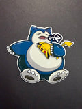 NAP TIME- Snorlax and Pikachu Inspired Vinyl Sticker