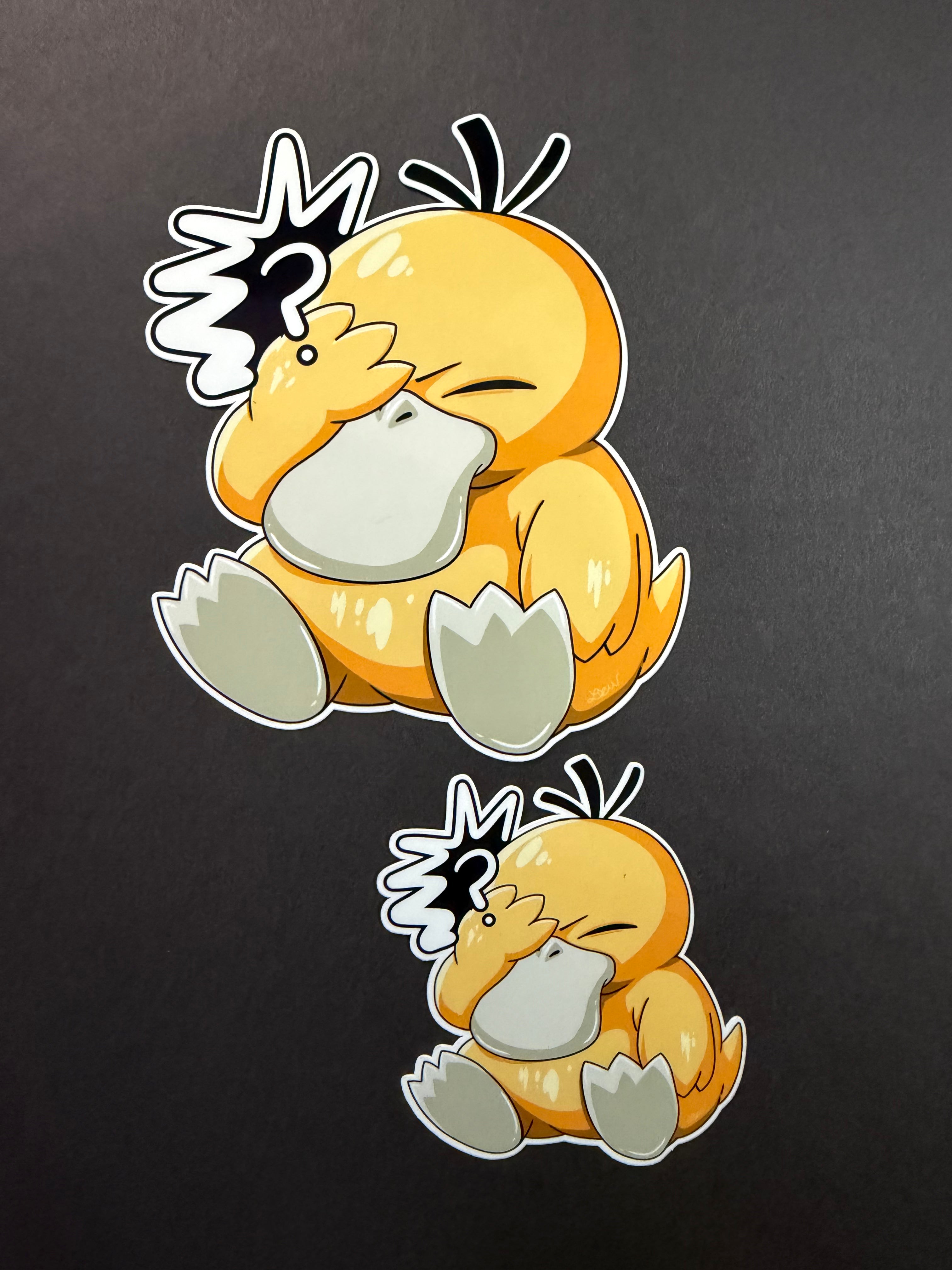 PSYDUCK- Psyduck Inspired Vinyl Sticker