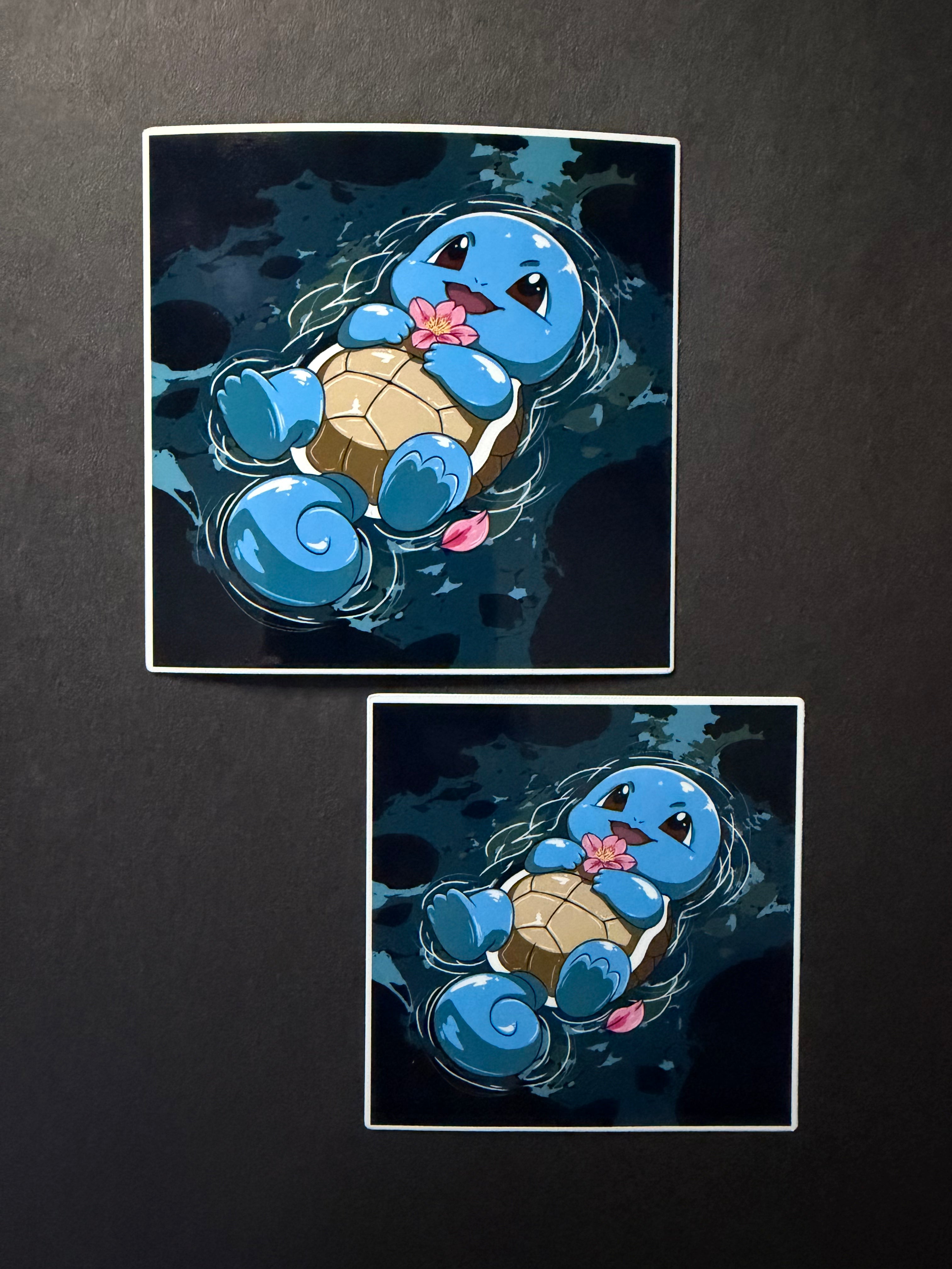 LAZY RIVER- Squirtle Inspired Vinyl Sticker
