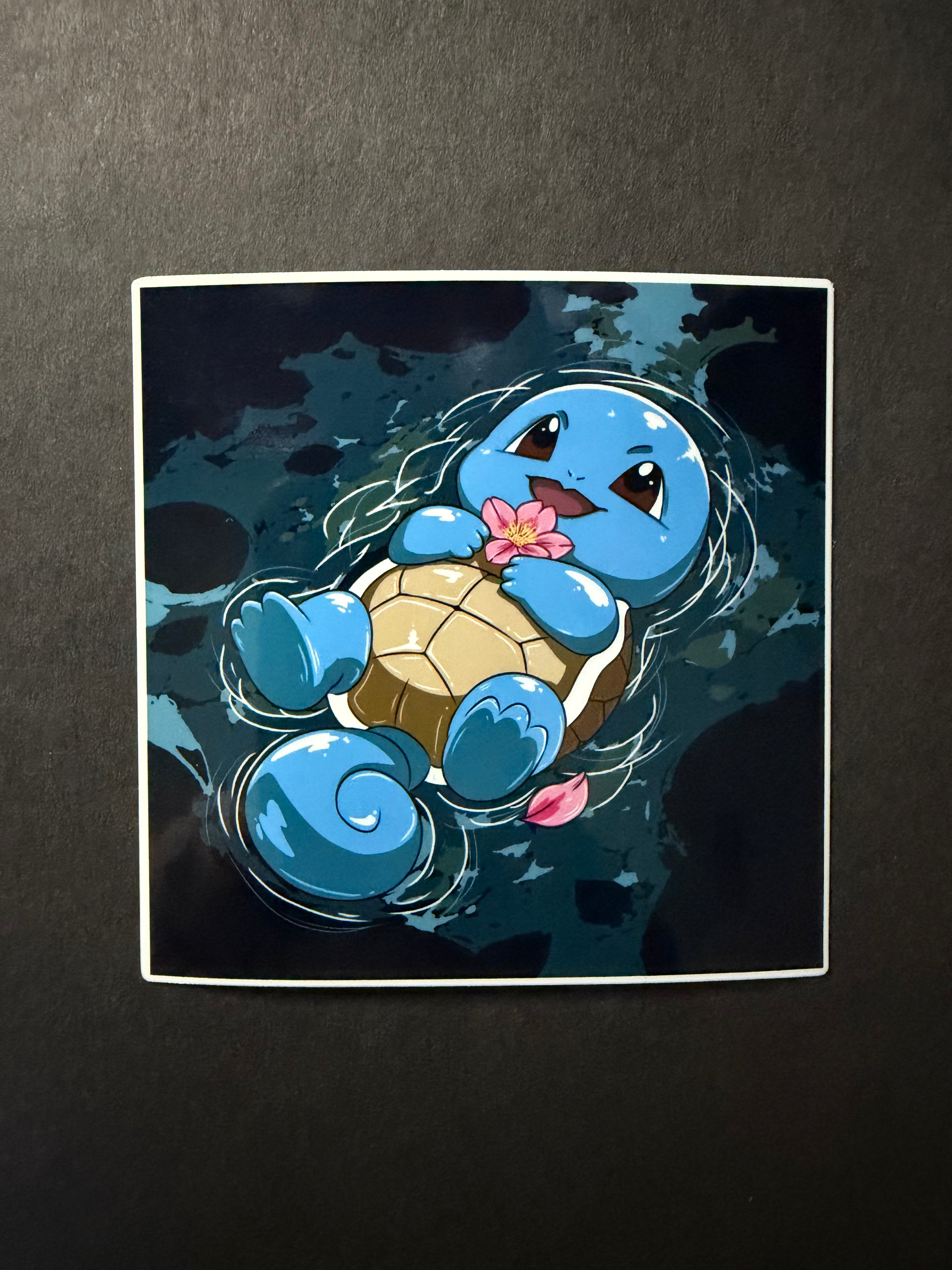 LAZY RIVER- Squirtle Inspired Vinyl Sticker