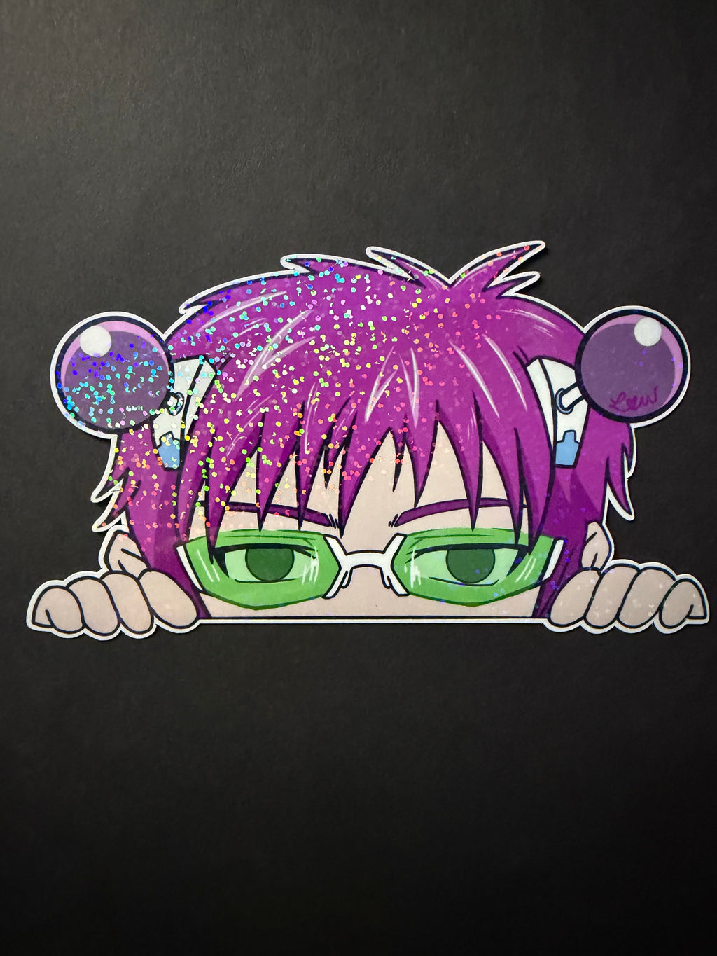 GOOD GRIEF- Saiki K Inspired Vinyl Peeker Sticker