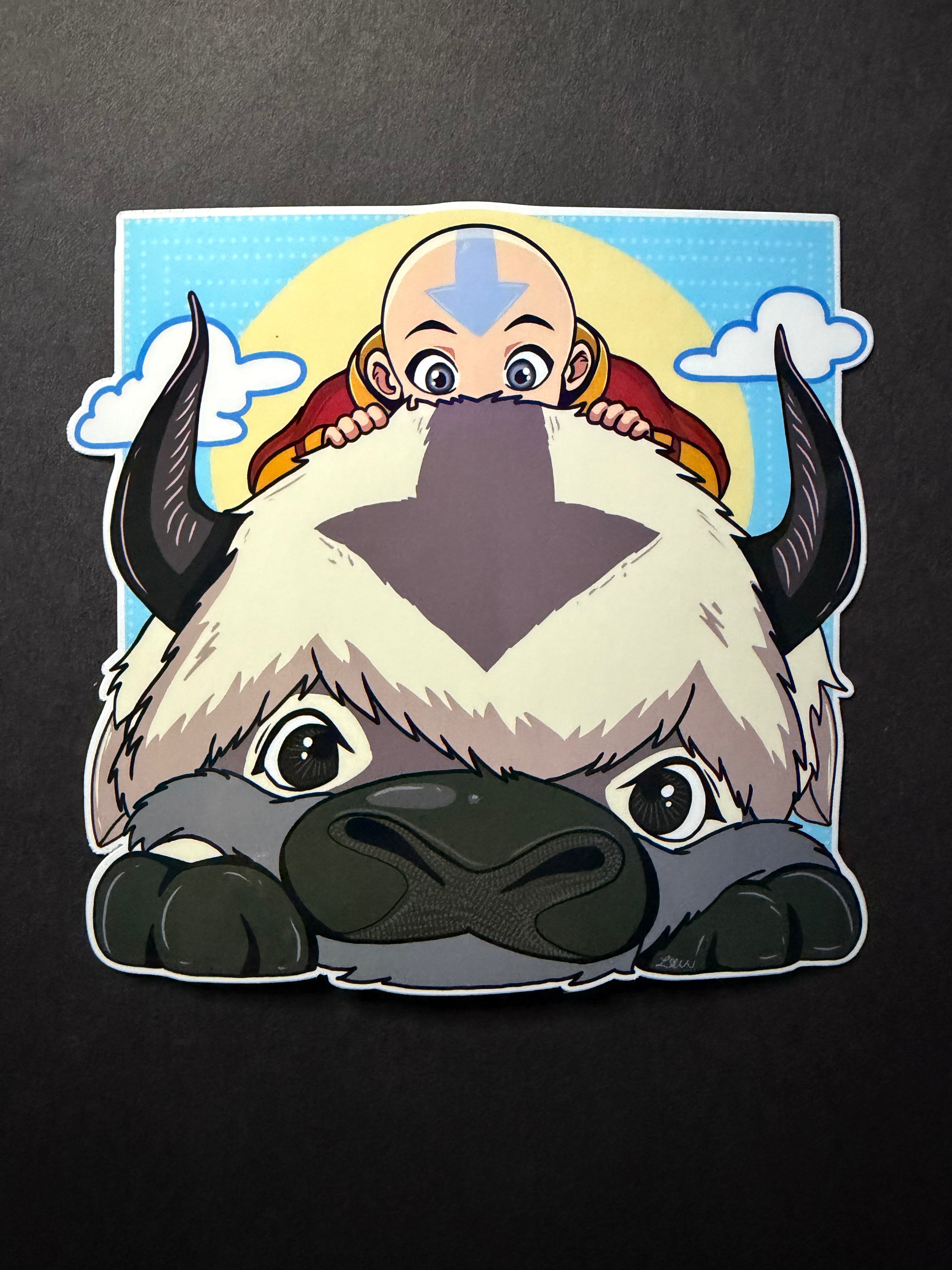 AANG AND APPA- Aang Inspired Vinyl Sticker
