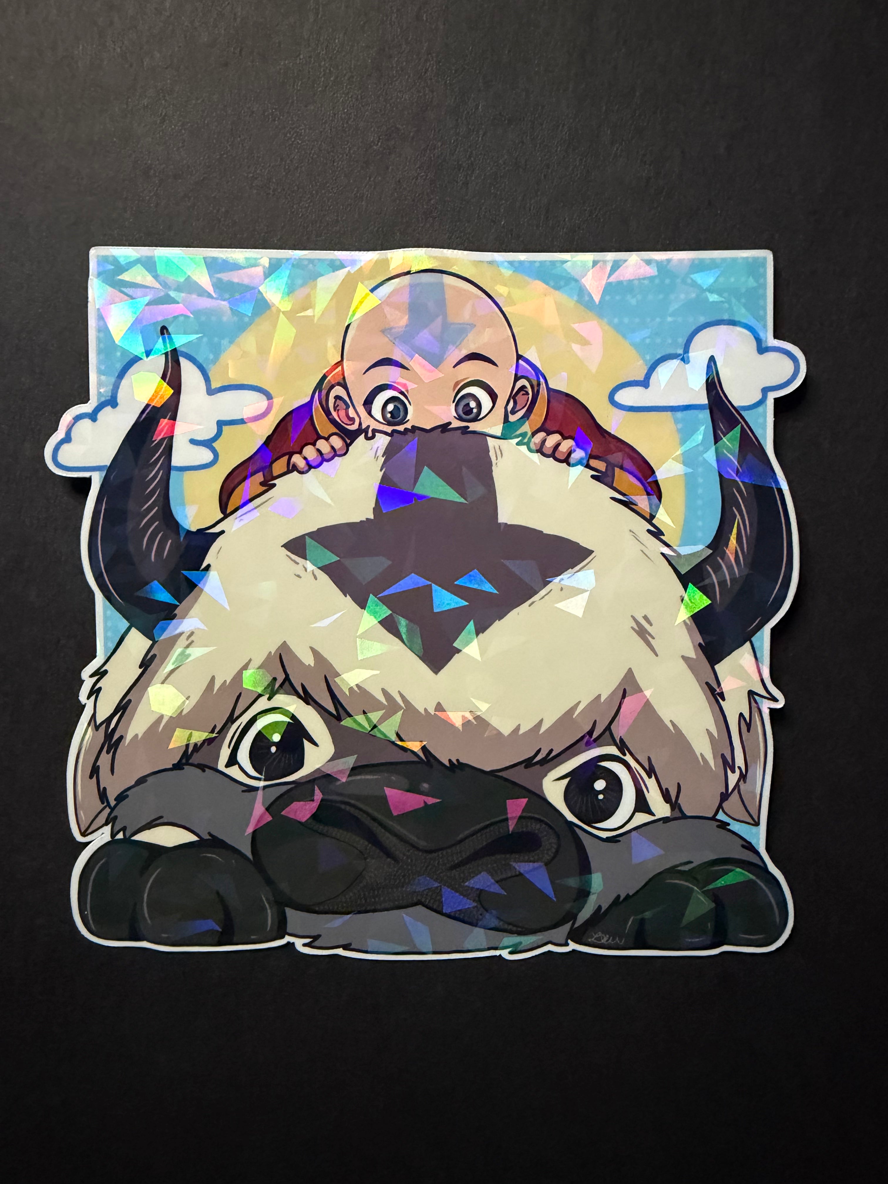 AANG AND APPA- Aang Inspired Vinyl Sticker