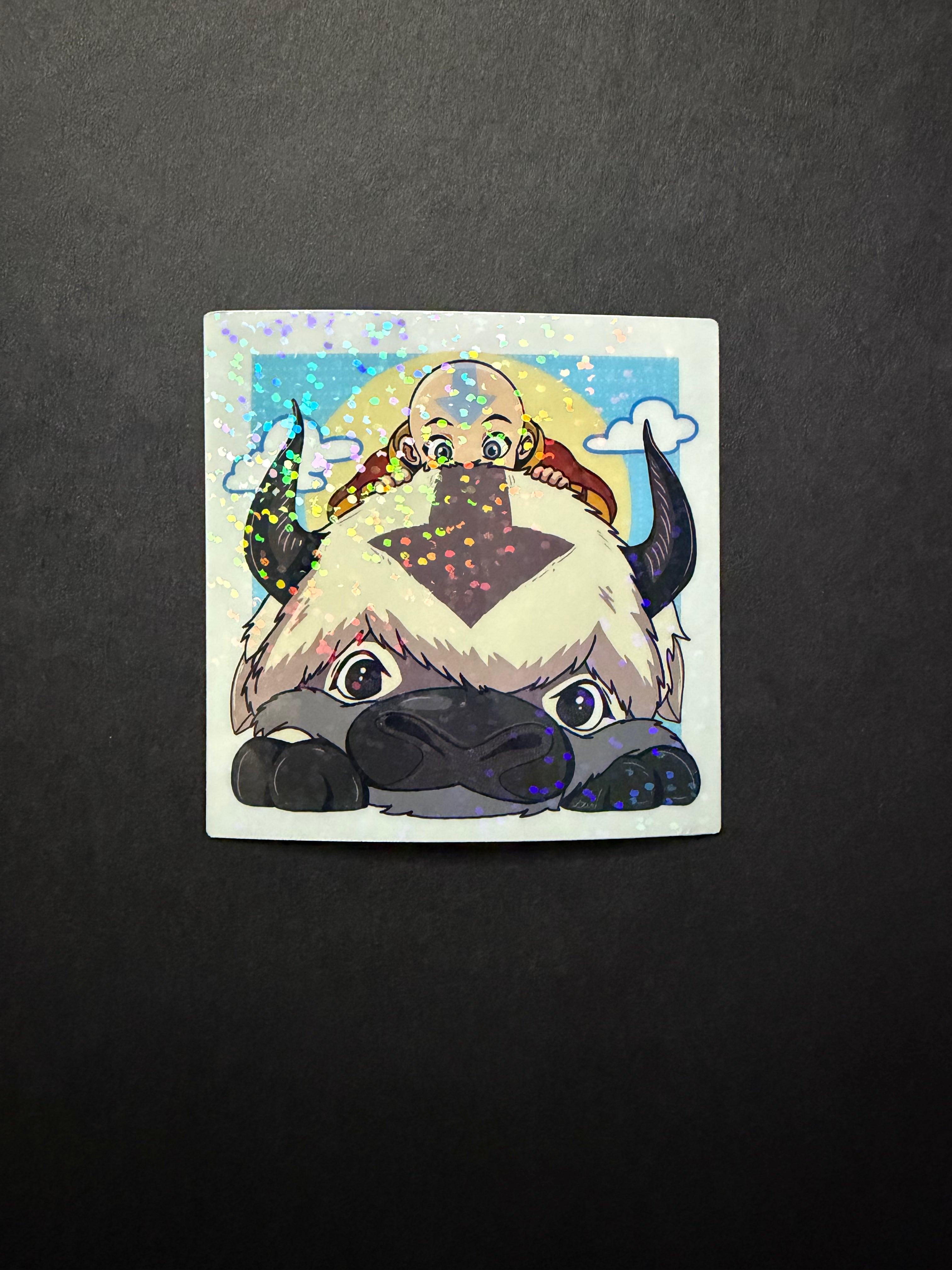 AANG AND APPA- Aang Inspired Vinyl Sticker