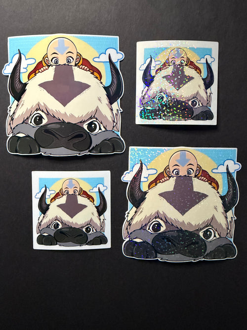 AANG AND APPA- Aang Inspired Vinyl Sticker