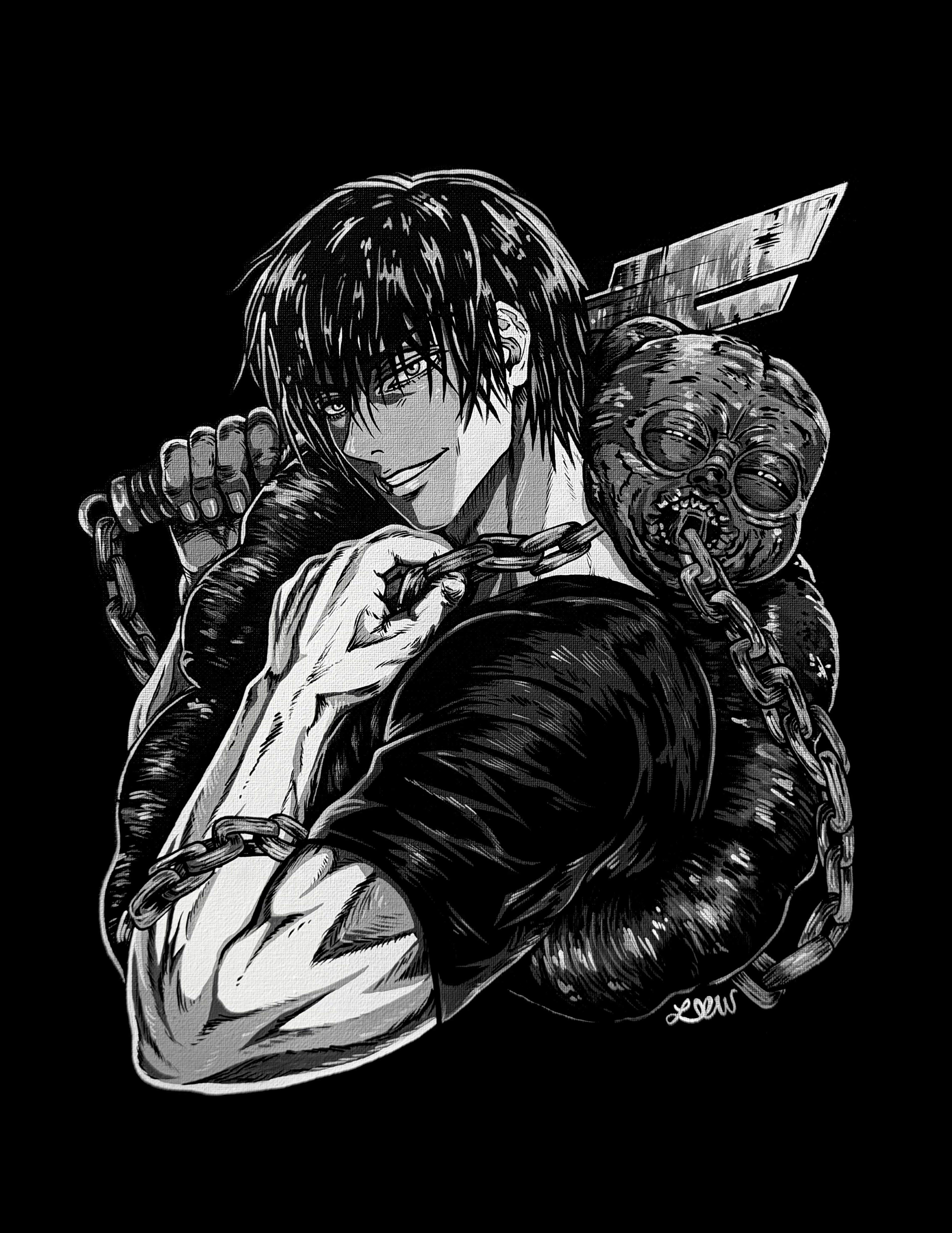 RESTRICTED- Toji Fushiguro Fan Art Print