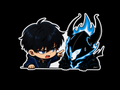BAD IRON- Jinwoo and Iron Inspired Peeker Sticker (5”)