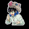 NOM NOM- Inosuke Inspired Vinyl Sticker