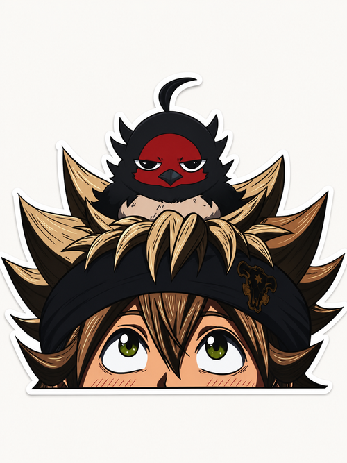 ALWAYS WATCHING- Asta and Nero Inspired Vinyl Peeker Sticker (5”)
