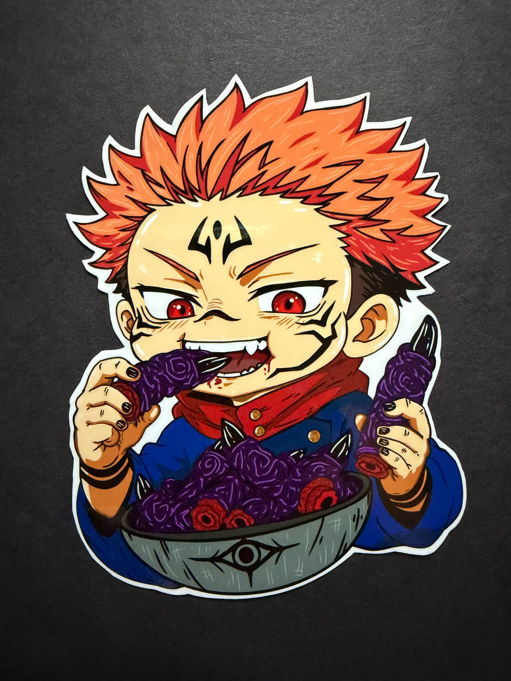 FINGER FOOD- Sukuna Inspired Vinyl Sticker