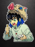 NOM NOM- Inosuke Inspired Vinyl Sticker