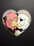 BEST FRIENDS FUREVER- Anya and Bond Inspired Vinyl Sticker