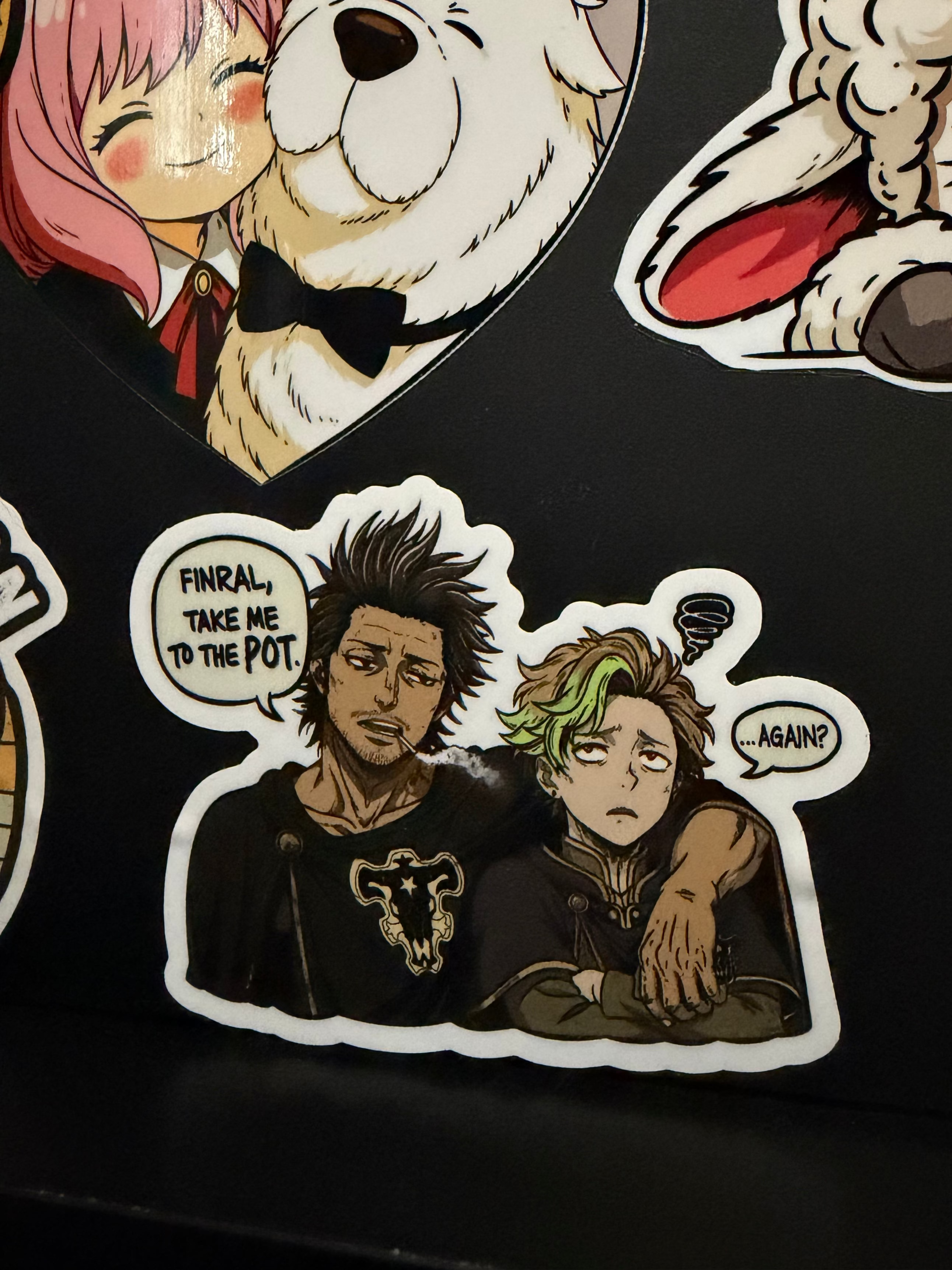TAKE ME TO THE POT- Yami Sukehiro and Finral Inspired Vinyl Sticker (3")
