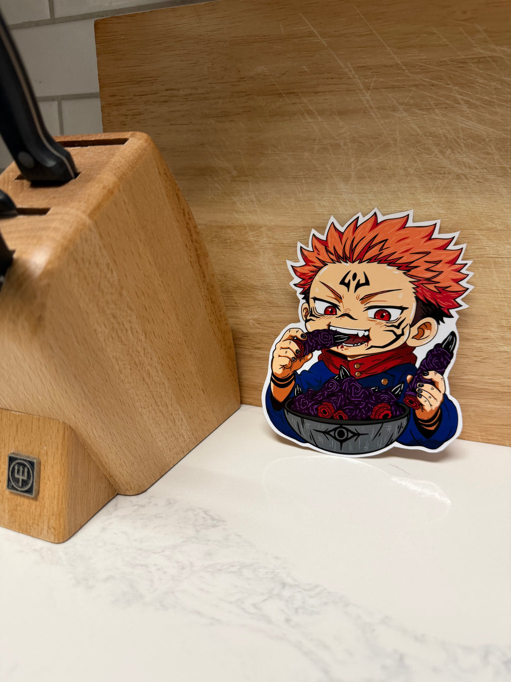 FINGER FOOD- Sukuna Inspired Vinyl Sticker