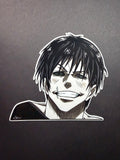 MENACE- Toji Fushiguro Inspired Vinyl Peeker Sticker (5”)
