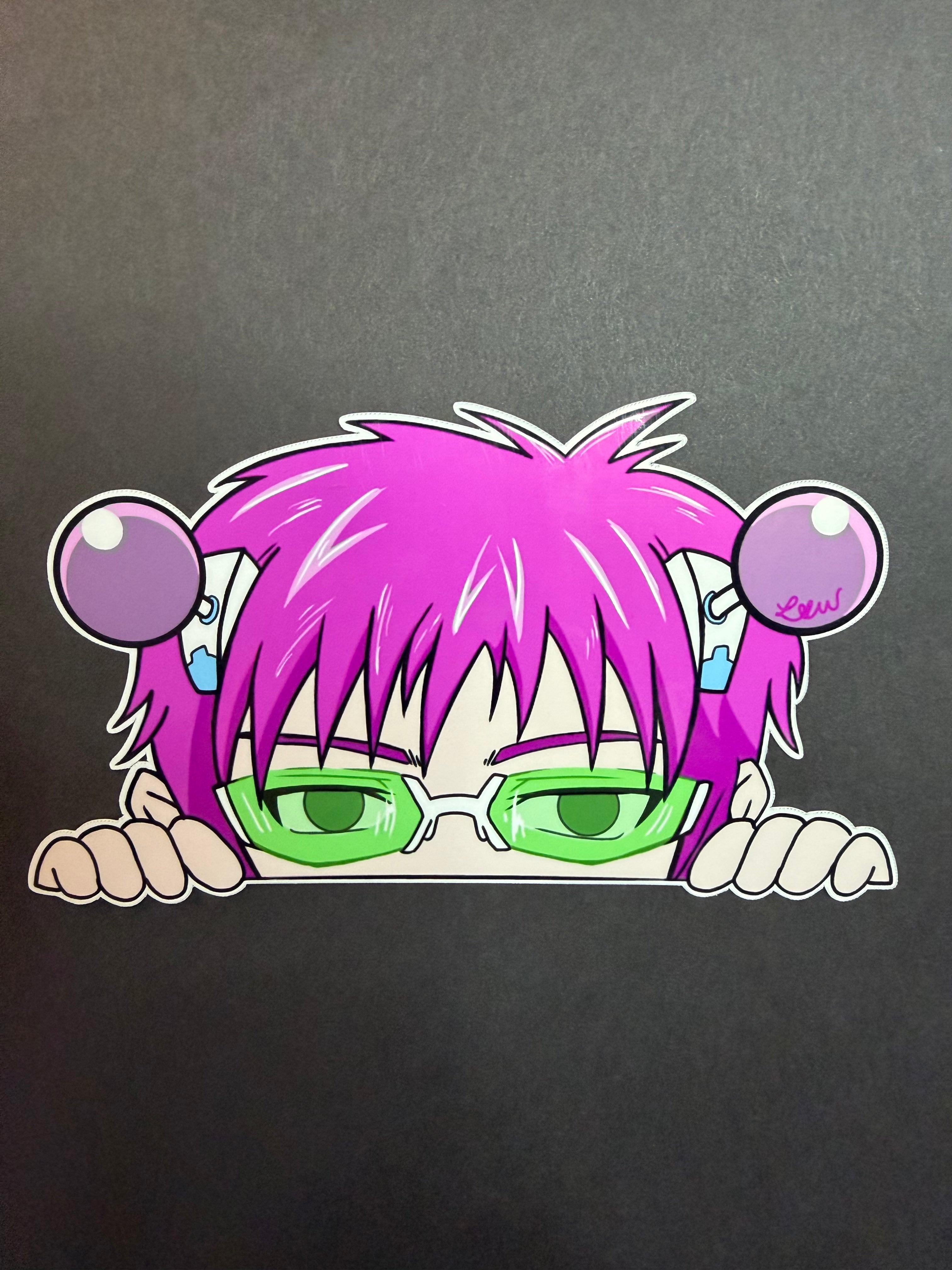GOOD GRIEF- Saiki K Inspired Vinyl Peeker Sticker