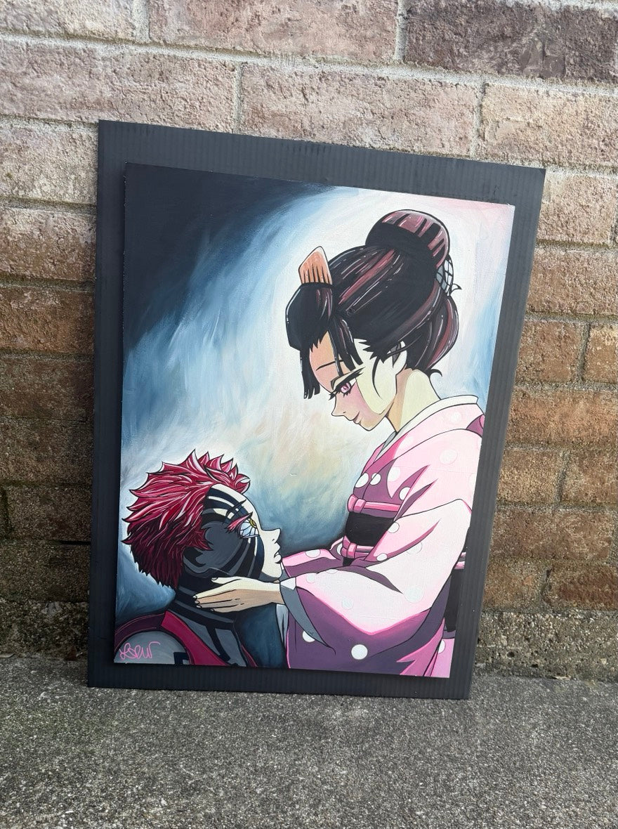 REDEMPTION- Akaza and Koyuki Demon Slayer Fan Art Print (8.5”x11”)
