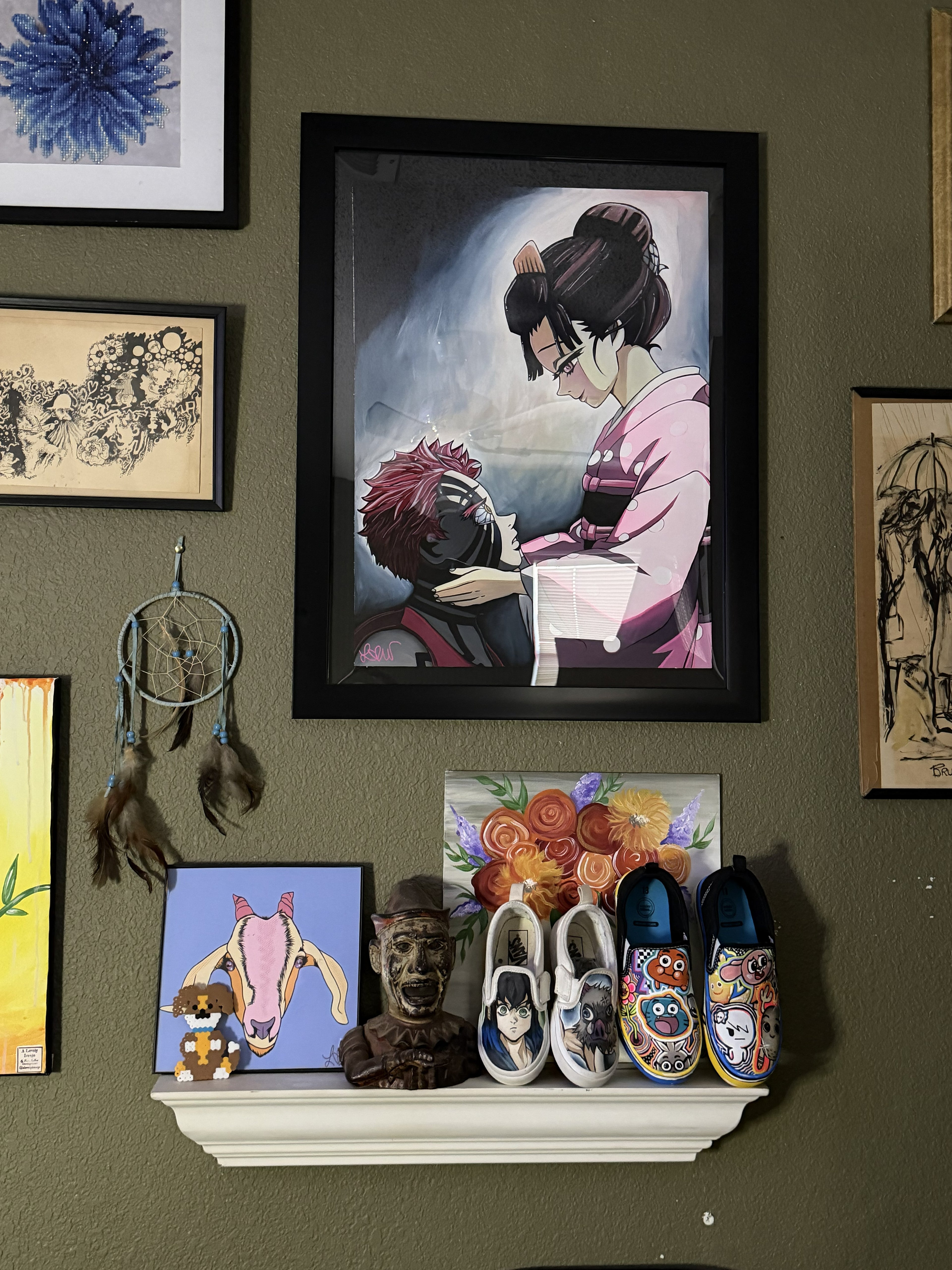 REDEMPTION- Akaza and Koyuki Demon Slayer Fan Art Print (8.5”x11”)